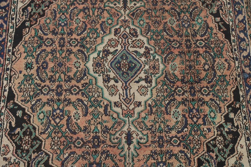 Geometric Traditional Living Room Handmade Rug 7x10 Vintage Handmade Carpet gallery