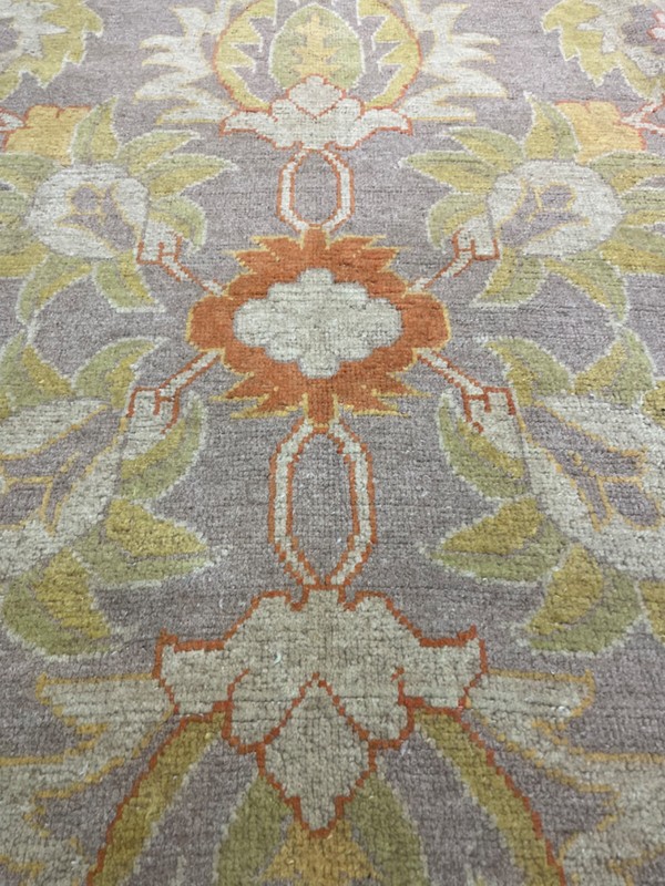 Antique Oriental Hand-Knotted Wool Area Rug Turkish Oushak Gold/Gray 9' x 12'2" gallery