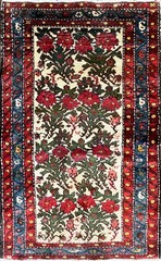 Antique Bakhtiari Oriental Rug, 2’7″ x 4′. #17603