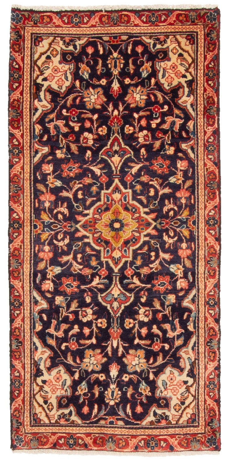 Vintage 1'11" x 4'0" Traditional Hand Knotted Vegetable Dye Wool Area Rug gallery