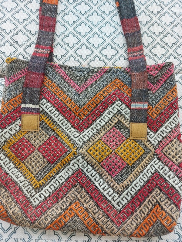 Handmade Antique Or Vintage Rug, Cushion Natural Handmade Bag,Decor or Use Rug gallery