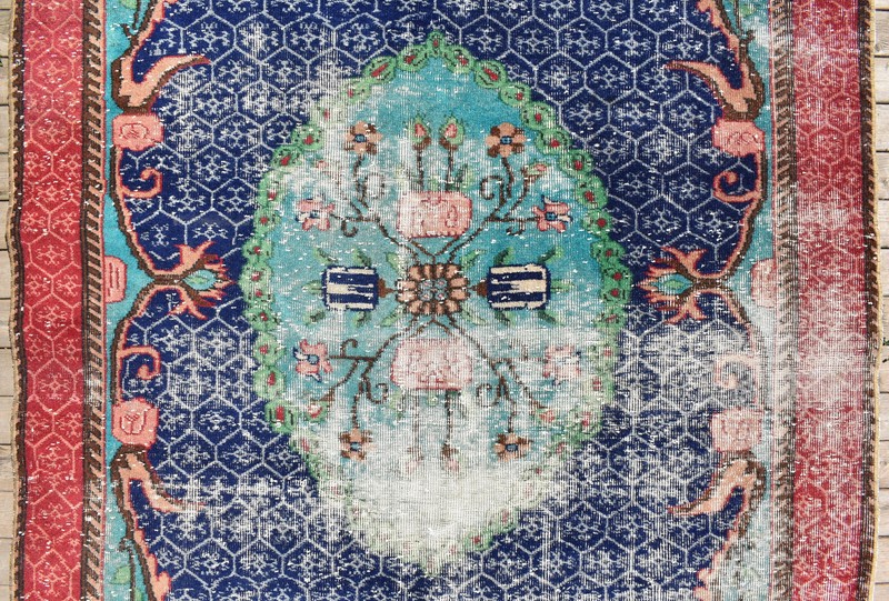 Turkish Rug 5x8 Handwoven Oushak Rug 161x269cm Natural Wool Carpet Muted Rug gallery