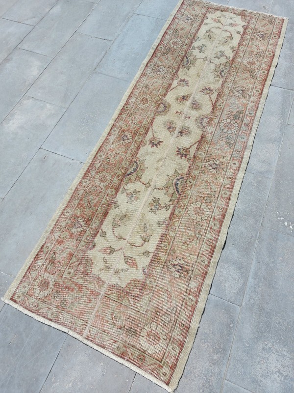 4X7 Antique Leaf of Heaven Carpet Rug, Bohemian Rug, Vintage Rug, Floral Rug gallery