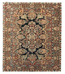Hand Knotted Antique Traditional Tribal Hareez Wool Area Rug 6.5 x 4.2 Ft