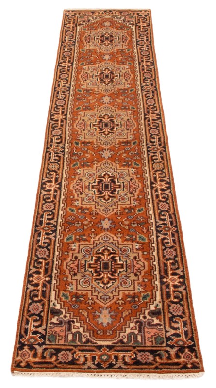 2'6" x 11'11" Vintage Hand-knotted Runner Rug Traditional Oriental Wool Carpet gallery