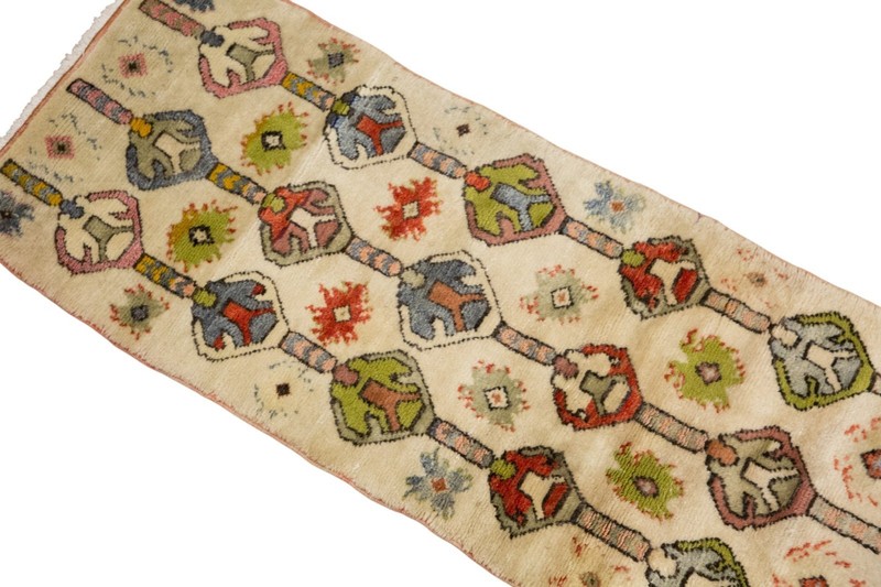 Turkish Antique Style Runner Rug – Handwoven Wool gallery