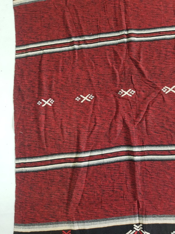 Vintage Handmade Traditional Beautiful Turkish Kilim Floor Rug Carpet 242x143 cm gallery