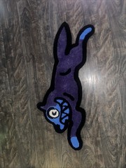 Hand Tufted Running Dog