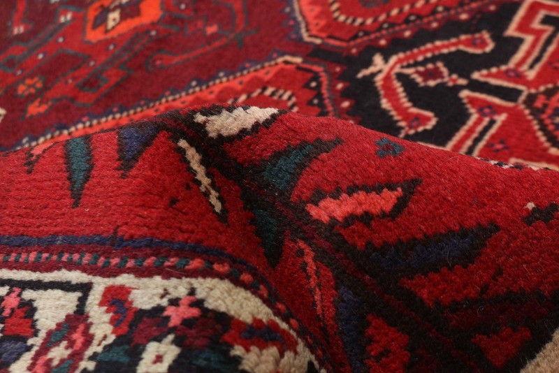 Vintage Geometric Area Rug 3'4" x 5'2" Traditional Hand-Knotted Wool Carpet gallery