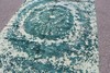 Restored Antique Dyed Turkish 5' 7" x 7' 7" Teal Handmade Area Rug gallery