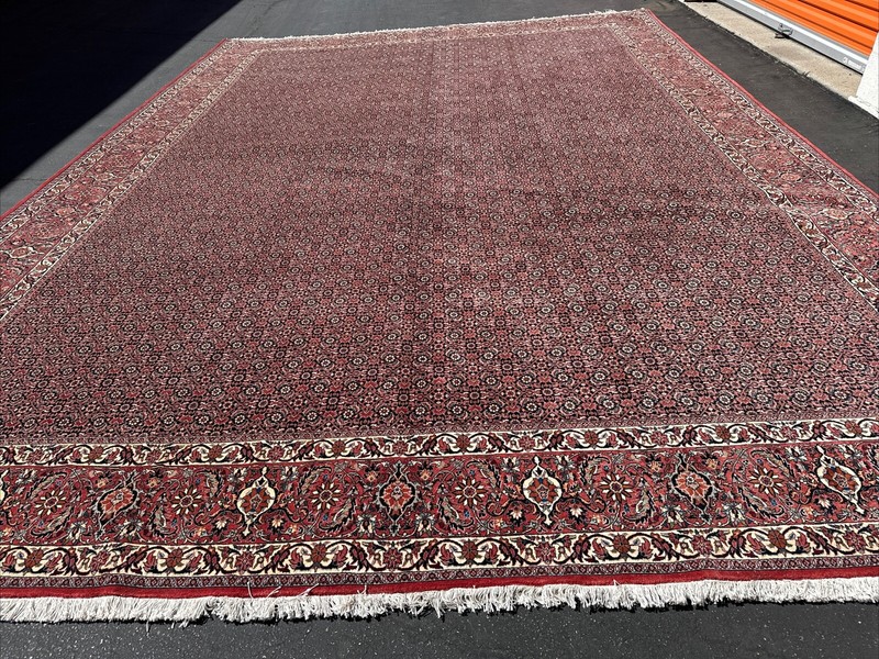 Auth: 80's Kurdish Bidjar SUPER FINE Iron Rug A Masterpiece! 12x16 gallery