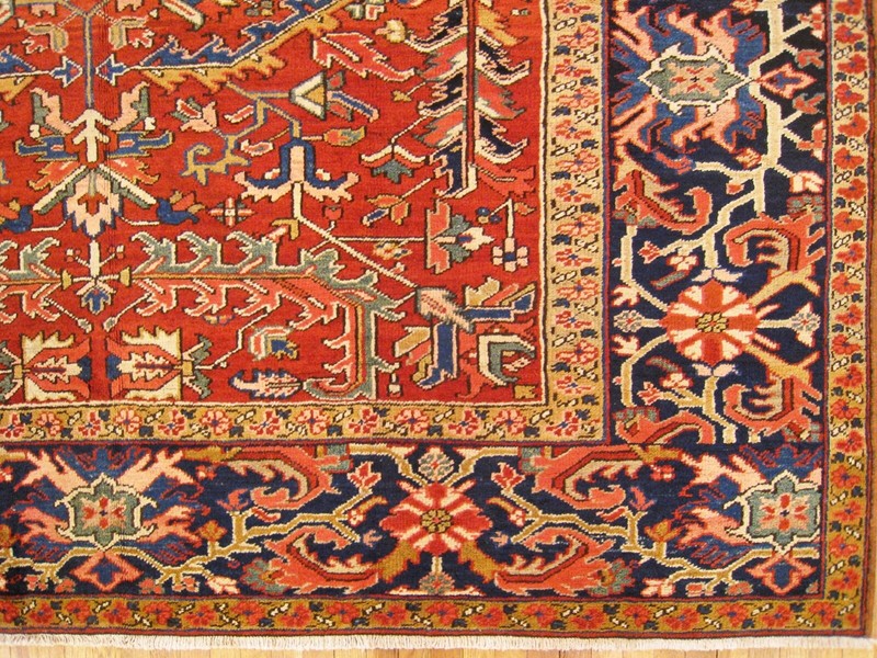 Antique Hand-Knotted Traditional Geometric Oriental Carpet gallery