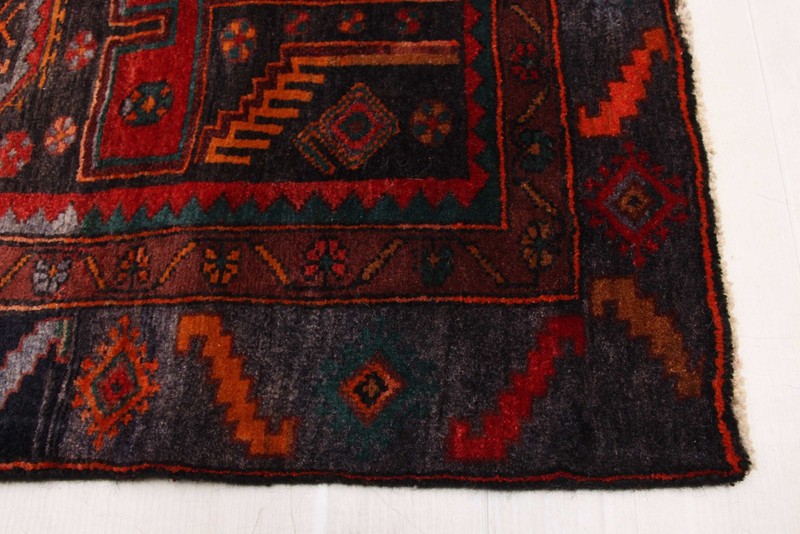 Vintage Traditional Hand-Knotted Area Rug 4'2" x 10'6" Oriental Wool Carpet gallery
