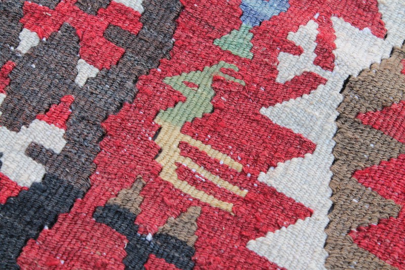 Turkish Kilim Rug 33''x47'' Hand Woven Kirsehir Kilim 85x121cm gallery