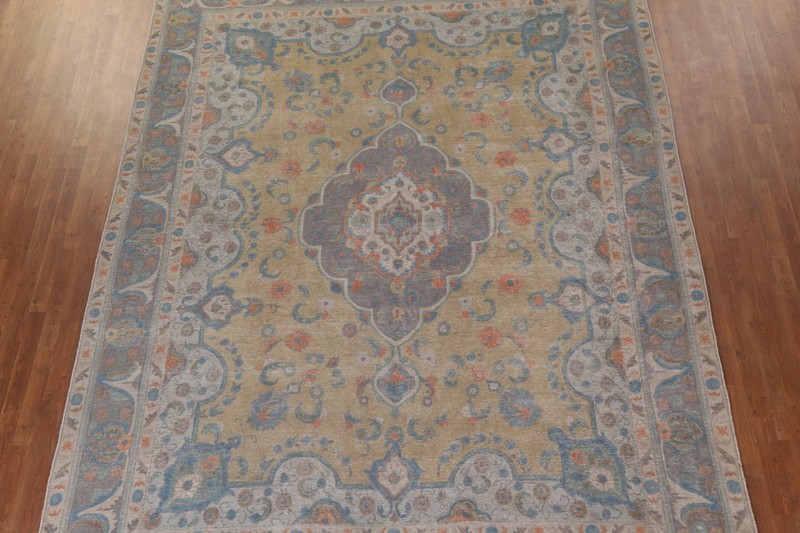 Overdyed 10x13 Floral Traditional Vintage Area Rug Wool Handmade Large Carpet gallery