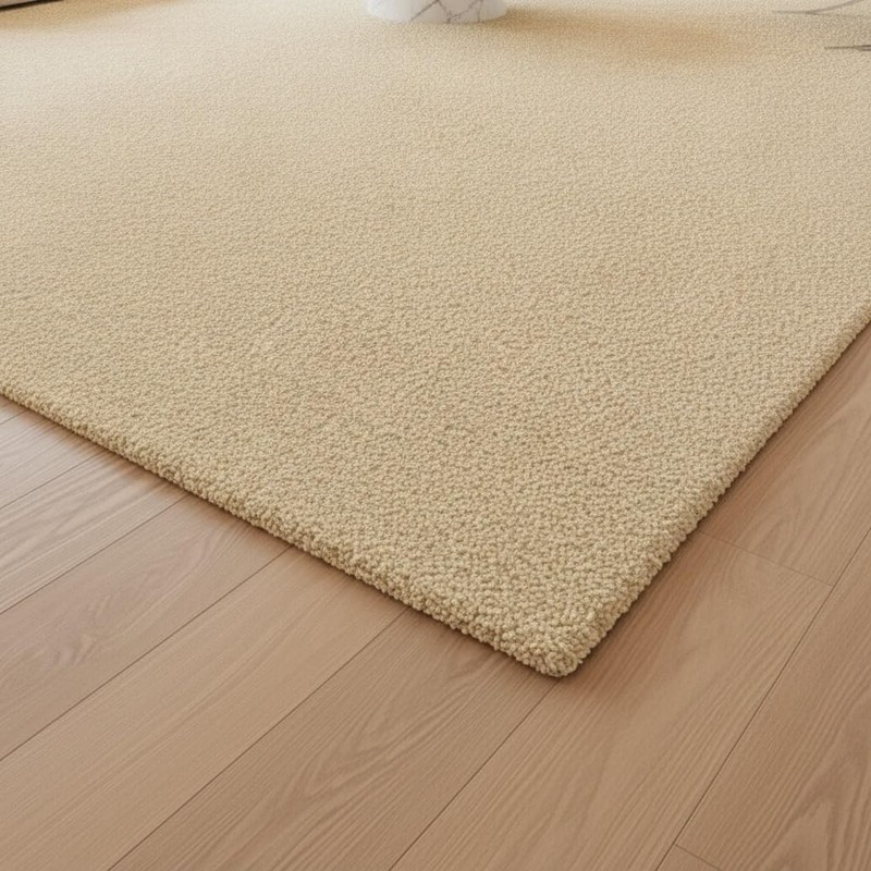 Hand-Tufted Wool Area Rug Solid Pattern Soft Contemporary Carpet for Home Décor gallery