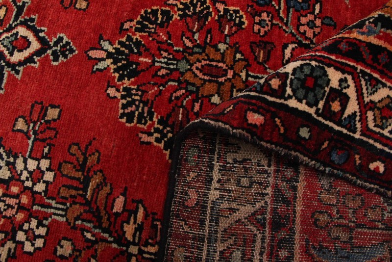 3'8" x 10'0" Vintage Hand-knotted Runner Rug Traditional Oriental Wool Carpet gallery