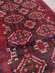 Fine Quality Handmade Afghan Tribal Geometric Accent Rug 4×7 Natural Dyes & Wool