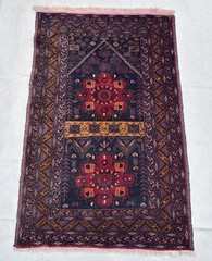 Stunning Vintage Afghan Tribal Natural Vegetable Dye Patnus Gul Turkoman Prayer
