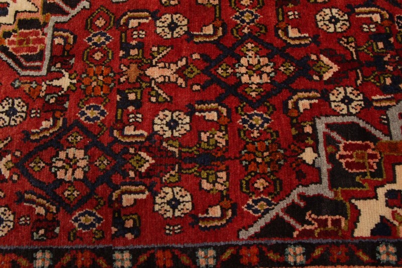 Vintage 3'7" x 5'2" Traditional Hand Knotted Vegetable Dye Wool Area Rug gallery