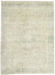 Antique Distressed Oriental Rug Vintage Handmade Floral Wool Carpet 7’7X10’4 ft