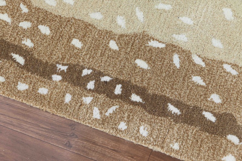 Antelope Chetah Animal Gold Contemporary Handmade Tufted 100% Woolen area rug gallery