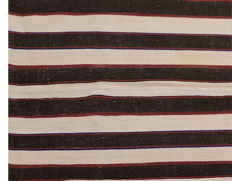 One-of-a-Kind Minimalist Turkish Kilim Rug 235x300 cm | 7.7x9.8 ft | 60+ Yr gallery