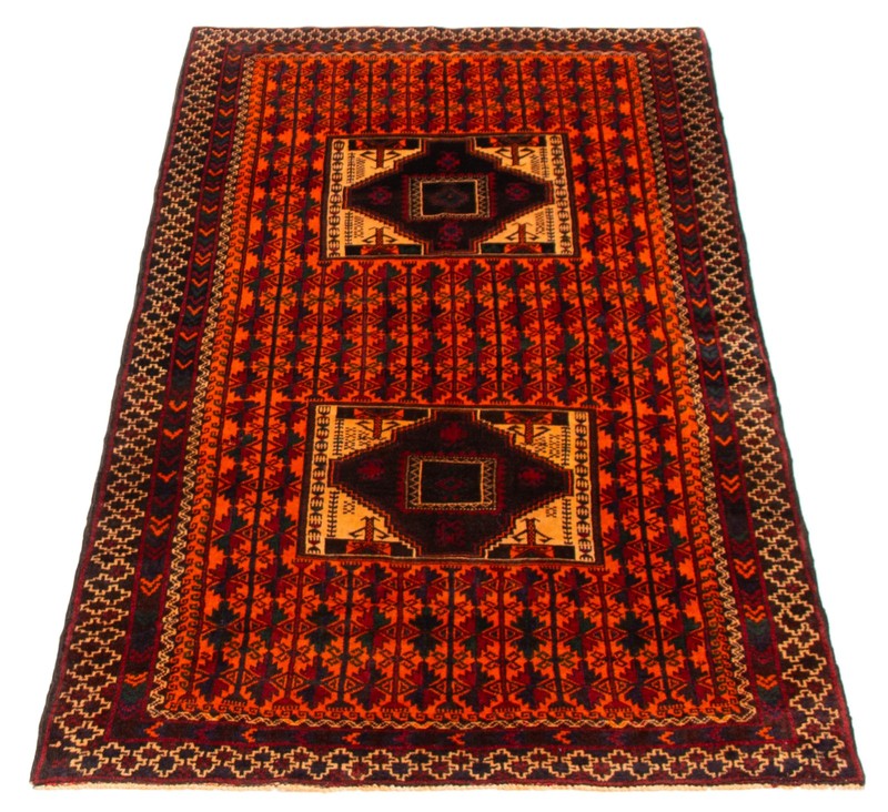 Vintage Hand-knotted Runner Rug 3'8" x 7'1" Traditional Oriental Wool Carpet gallery