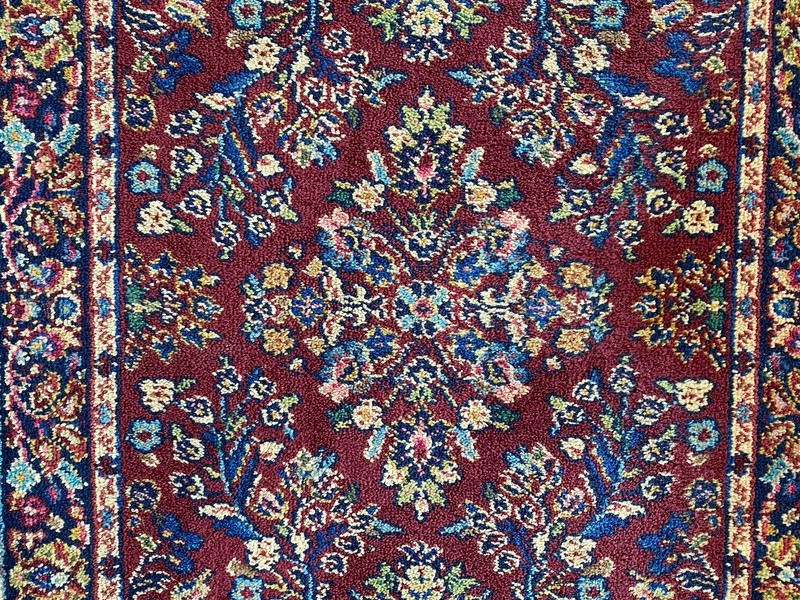 Karastan Rug 2’6”x 4’3” Red Sarouk Rug Series #700 Style 785 Wool Pile #2 SF gallery