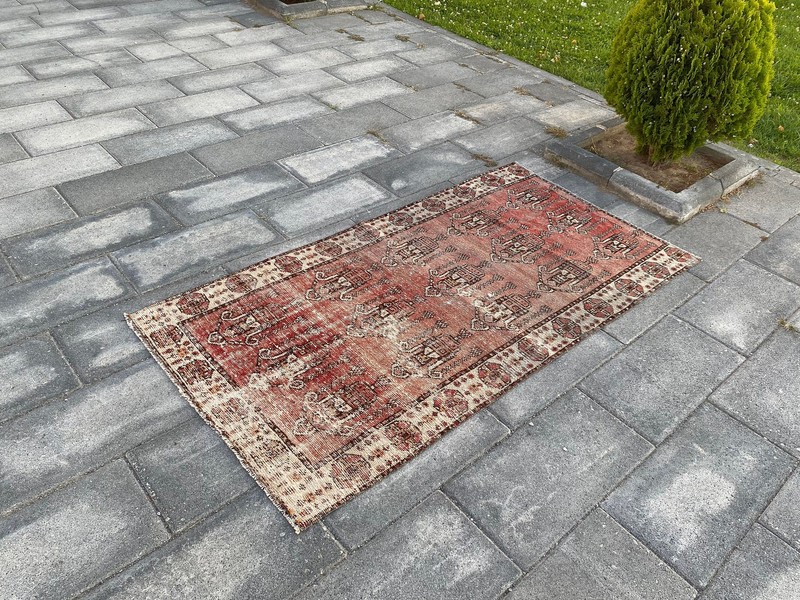 3.4x6.5 Medium Vintage Persian Wool Rug gallery