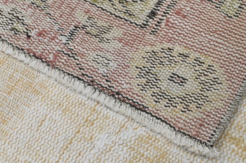 Vintage Turkish Oushak Rug, Beige 5x9 ft, Handmade Wool, Bohemian Anatolian gallery