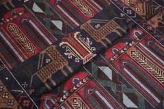 COLLECTORS’ ITEM Vintage Deer Pattern Pictorial Nomadic Tribal Belouch Carpet