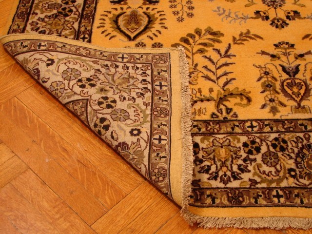 6x6 Wool Graceful Handmade Light Gold New Square rug PIX-3054 gallery