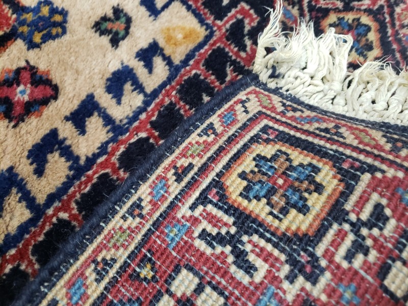 2.6x6 TURKISH KAZAK KARAJEH VINTAGE AUTHENTIC HAND WOVEN 100% WOOL ORIENTAL RUG gallery