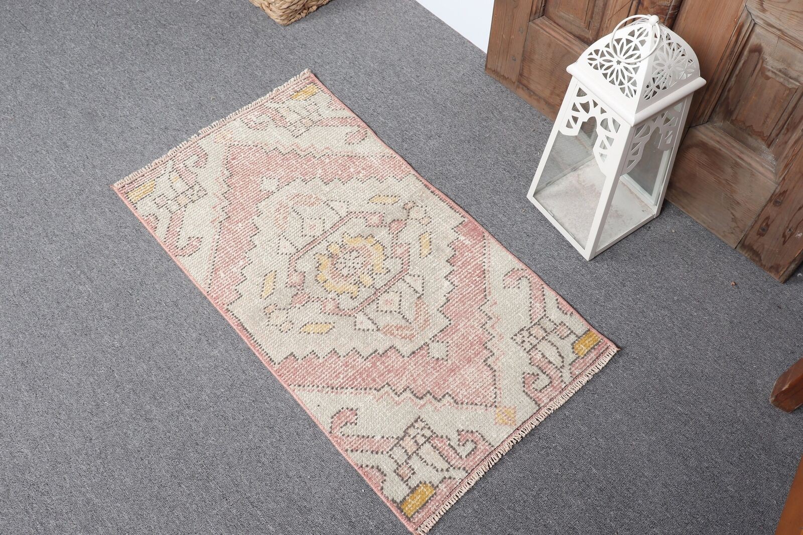 Turkish Rug, Oushak Rug, Vintage Rugs, Kitchen Rugs, 1.5x2.7 ft Small Rug gallery