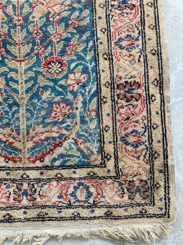 Vintage Traditional Hand-knotted Turkish Oriental Wool Rug Carpet 101x63 cm gallery