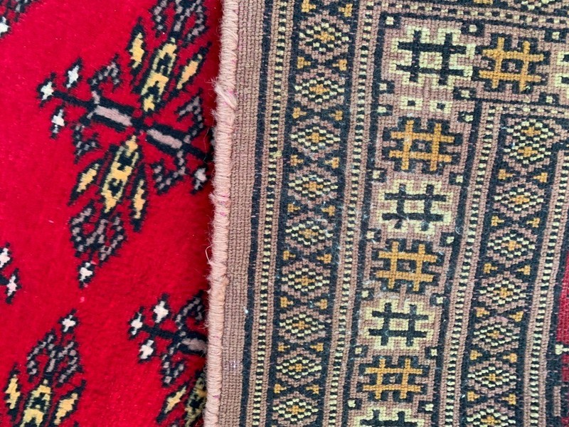 Vintage Afghan Taimani Rug Hand Knotted Bokhara Wool Area Rug 2x3 ft Free Ship gallery
