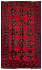 Vintage Hand-Knotted Area Rug 7’7″ x 13’7″ Traditional Oriental Wool Carpet