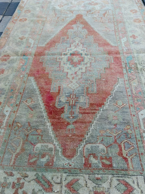 Stunning Vintage Area Rug 3.28 x 6.23 ft , 3x6 Handmade Wool Rug 100 x 190 cm gallery