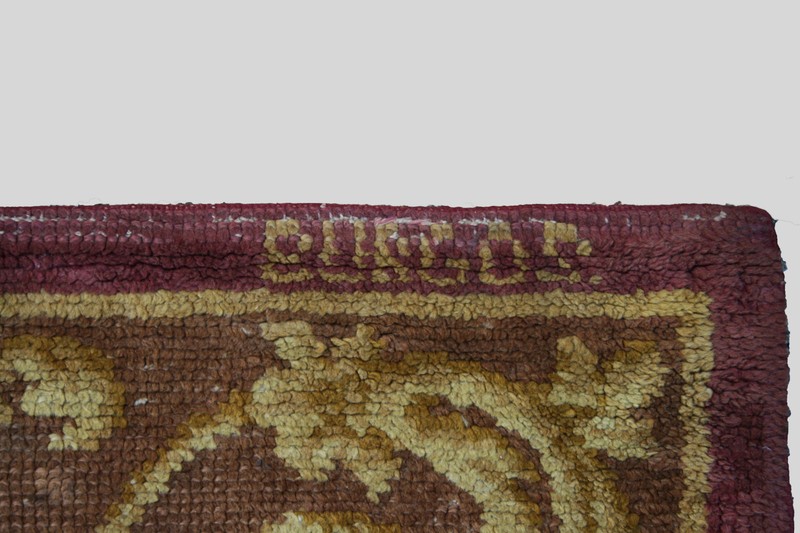 Antique Spanish Monastery Savonnerie rug early 19.th century Burgos gallery