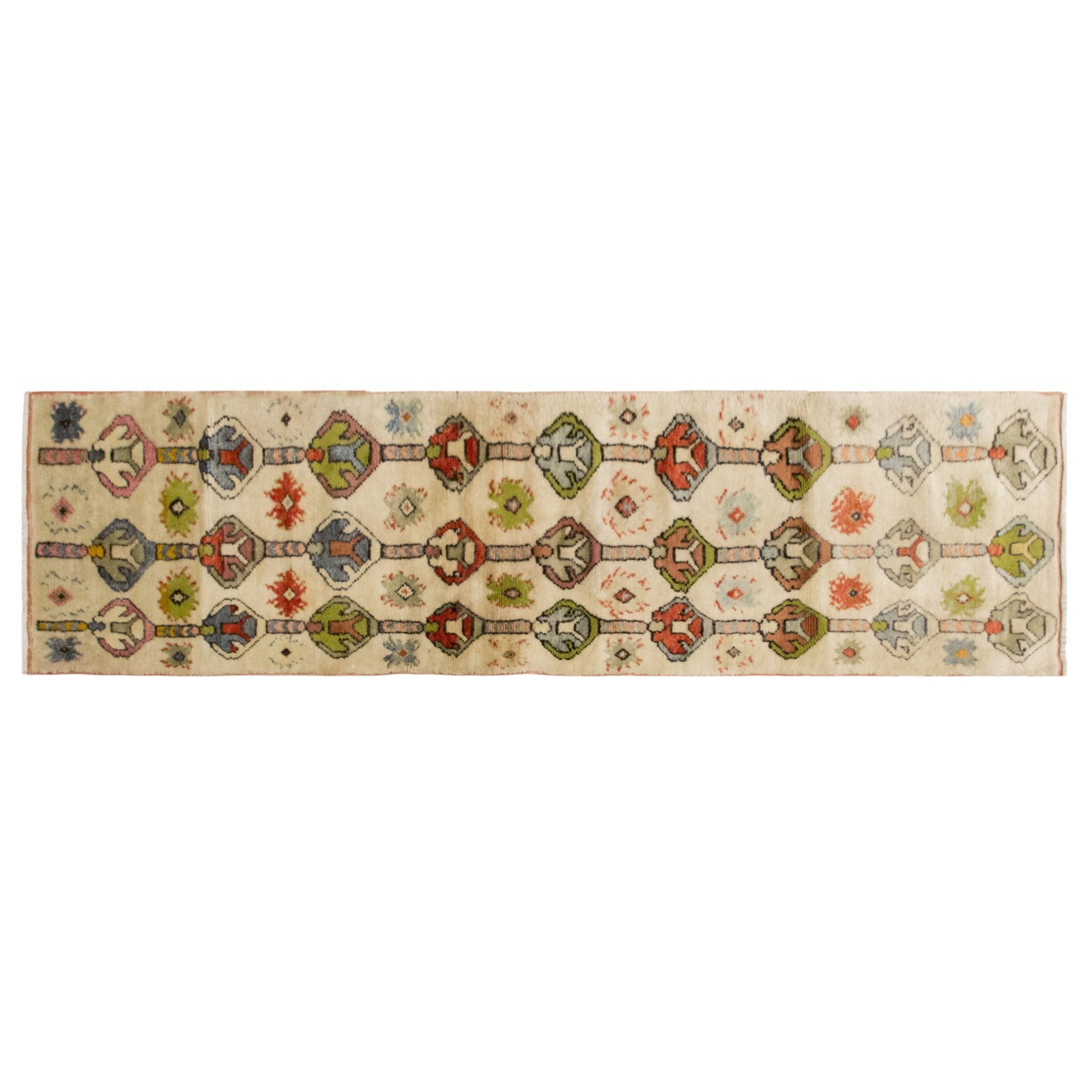 Turkish Antique Style Runner Rug – Handwoven Wool gallery