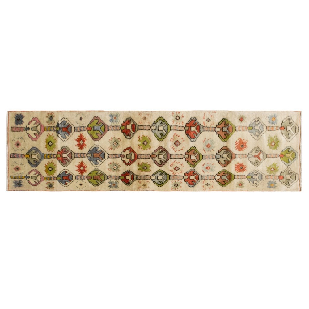 Turkish Antique Style Runner Rug – Handwoven Wool