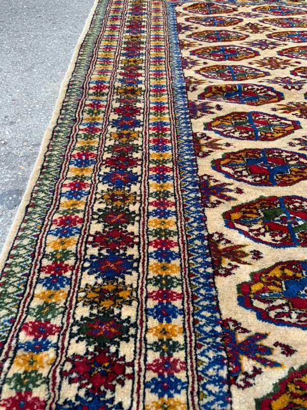 3'4'' x 4'8'' Vintage Carpet Natural Village Rug Handmade Rug.SKU:P1666 gallery