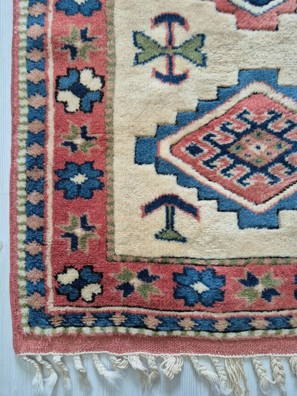 Vintage Hand-Knotted Anatolian Rug 32"x51" Pastel TurkishTribal Wool Area Rug gallery