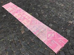 9,08 X 1,41 Ft Runner Rug Turkish Runner Rug Oushak Runner Vintage Runner