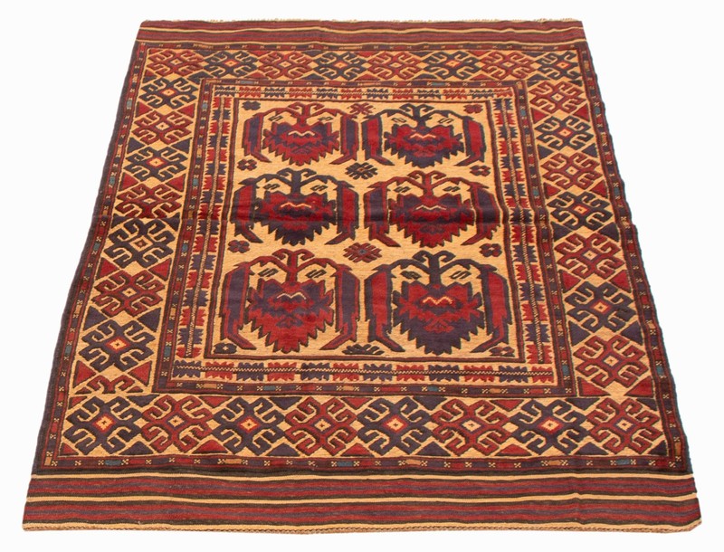 Vintage Traditional Hand-Knotted Area Rug 4'0" x 6'3" Oriental Wool Carpet gallery