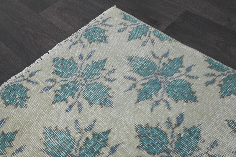 Oushak Turkish Vintage Rug 5x8 Kilim Rug Anatolian Handmade Boho Decor BEIGE gallery