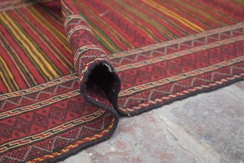 2'4 x 8'7 Hand Woven Vintage Afghan Tribal Qalaino Persian Kilim Runner Rug 2x9 gallery