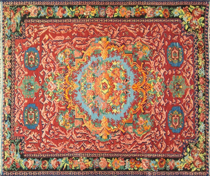 Antique Karabagh/Caucasian Soumak/kilim Rug, 5'1" x 6'4" C-1880 #16562 gallery