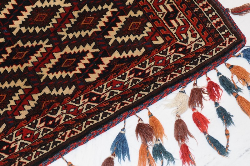 Antique and rare Turkmenian Yomud Asmalik for a Marriage Camel around 1910 gallery